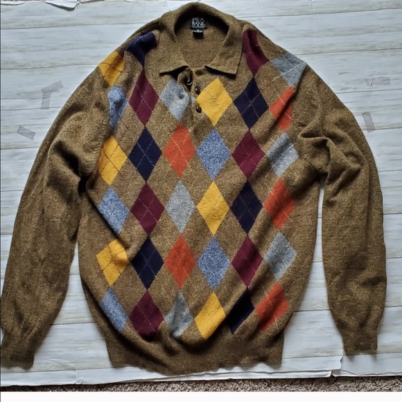Jos. A. Bank Other - Jos. A. Bank Argyle Lambswool Pullover Sweater